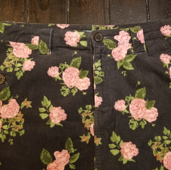 Y2K WILD FABLE CORDUROY MINI SKIRT FLORAL POCKETS ROSE 🌹 SUMMER SEXY DATE NIGHT - Picture 3 of 5